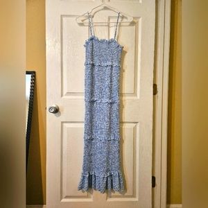 Pinkblush Maternity Dress in Blue Gingham